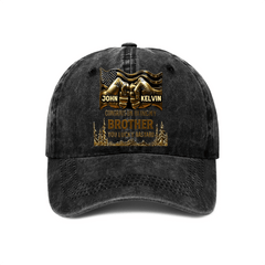 Congrat On Being My Brother Customized Cap - Personalized Name And Title Baseball Cap - Gift For Family Members - OLESA