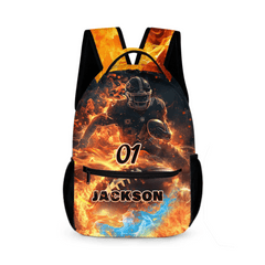 Cool Personalized Name Custom Flaming Balls Order - Opening Season Gift for Kids - OLESA
