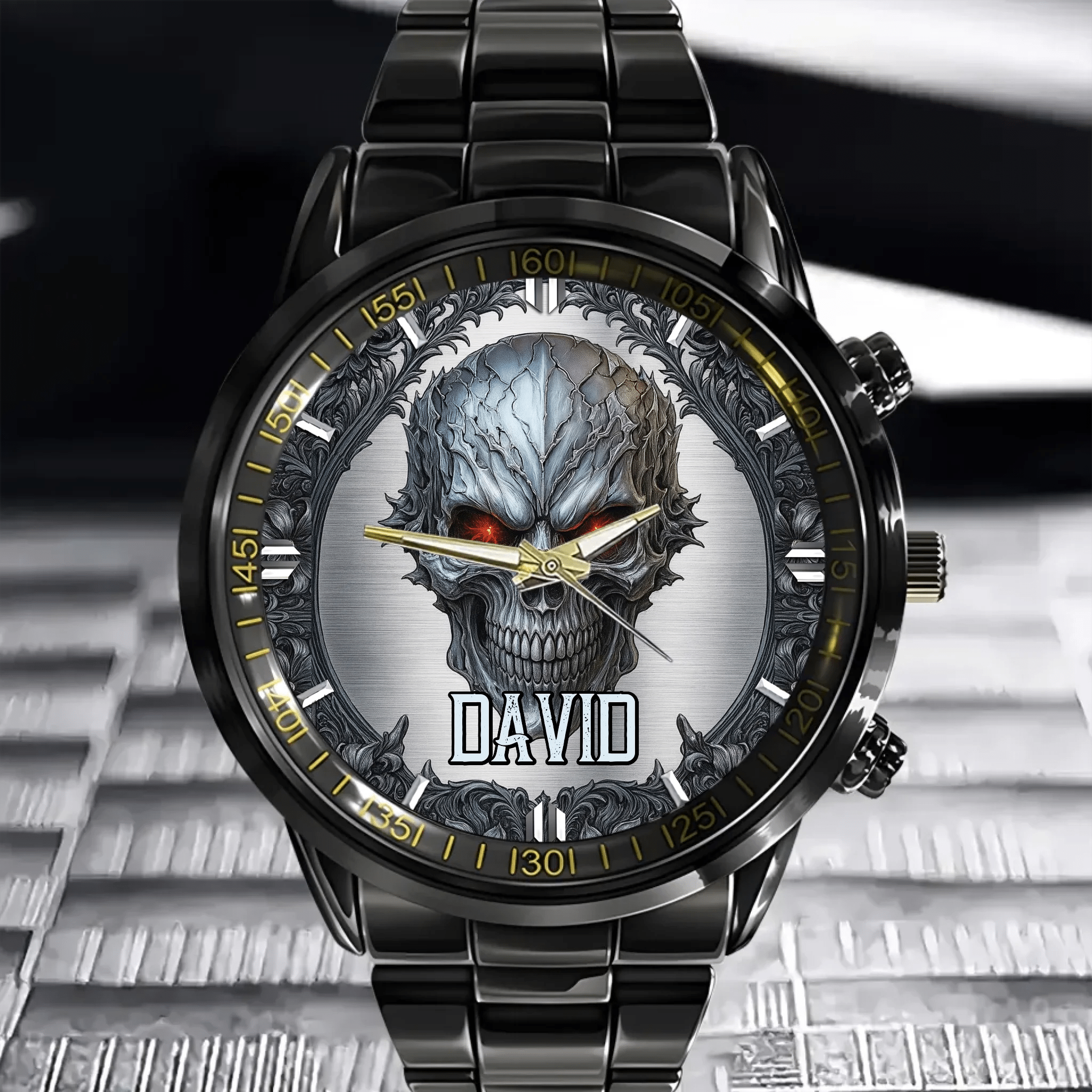 💀Cool Skull - Personalized Skull Watch - OLESA