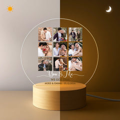 Couple Photo Customized Night Light - Personalized Photos and Name – Gift for Couples - OLESA