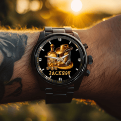 Cowboy Boots Hat | Whisky Watch - Personalized Name - OLESA