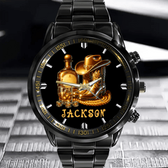 Cowboy Boots Hat | Whisky Watch - Personalized Name - OLESA