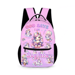 Custom Backpack with Childlike Style - Personalized Name - Start The School Season - OLESA