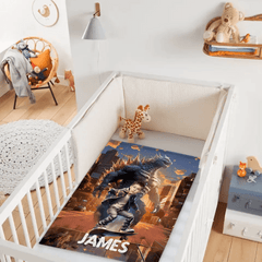 Custom Blanket for Kids, Mutant Monsters Home Decor, King of the Monsters Boys Name Blanket - OLESA