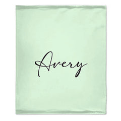 Custom Bunny Alphabet Blanket - Personalized Rabbit Initial Name Throw - Gift for Kids & Girls - OLESA