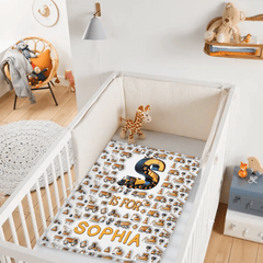 Custom Construction Truck Blanket - Personalized Excavator & Vehicle Alphabet Throw - Gift for Kids, Boys - OLESA