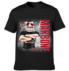 Custom Football Player Clothing– Personalized Sports Jersey Tee with Name & Number – Gift for Men, Teens & Fans - OLESA