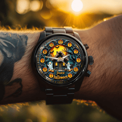 Custom Halloween Full Moon Night Watch - Personalized Name - Halloween Gifts - OLESA