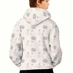 Custom Halloween Hoodie – Personalized Letter & Name Sweatshirt – Gift for Kids & Teens - OLESA