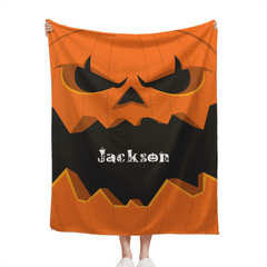 Custom Halloween Monster Blanket – Personalized Spooky Character Throw – Gift for Kids and Adults - OLESA