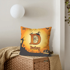 Custom Initial & Name Pillow – Personalized Letter Cushion with Name – Gift for Kids, Girls & Boys - OLESA