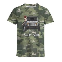 Custom Jeep Enthusiast Cartoon Character Design Camouflage Clothing - Jeep Lovers Gifts - OLESA