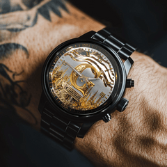 Custom Letter Watch - Personalized Initial Engraved Wristwatch with Strap Options for Men & Women - Gift for Him or Her - OLESA