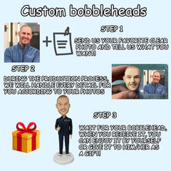 Custom Military Bobblehead With Engraved Text - Army Soldier in Uniform - OLESA