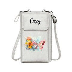 Custom Name Birth Flower Wallet – Gift for Birthday, Bridal Party, Anniversary - OLESA