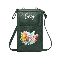 Custom Name Birth Flower Wallet – Gift for Birthday, Bridal Party, Anniversary - OLESA