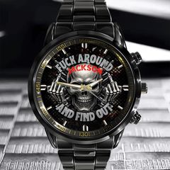 Custom Name Skull Watch - A Badass Gift to Unleash Their Edge - OLESA