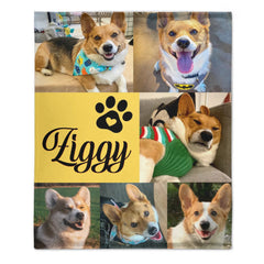 Custom Pet Blanket with Name & Photo – Perfect Dog Lover Gift - OLESA