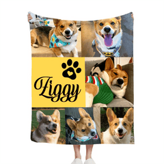 Custom Pet Blanket with Name & Photo – Perfect Dog Lover Gift - OLESA