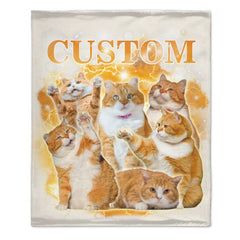 Custom Pet Photo Blanket, Personalized Photo And Title - Gifts For Pet Lovers - OLESA