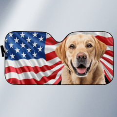 Custom Photo Dog & Cat Personalized Custom Auto Windshield Sunshade, Car Window Protector - Gift For Pet Owners, Pet Lovers - OLESA