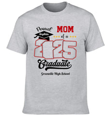 Custom Photo Proud Family Of A Class Of 2025 Graduate Senior - Personalized Graduation T-Shirt - OLESA