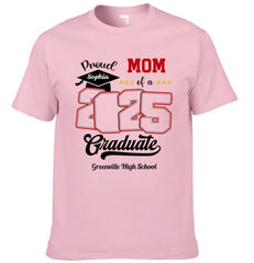 Custom Photo Proud Family Of A Class Of 2025 Graduate Senior - Personalized Graduation T-Shirt - OLESA