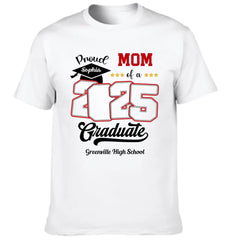 Custom Photo Proud Family Of A Class Of 2025 Graduate Senior - Personalized Graduation T-Shirt - OLESA
