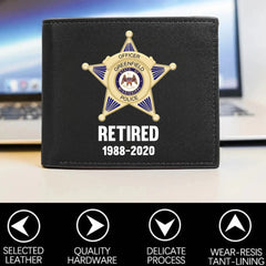 Custom US Police Badge Wallet Card - Personalized Commemorative Card - OLESA