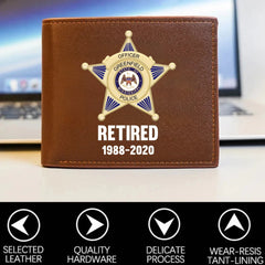 Custom US Police Badge Wallet Card - Personalized Commemorative Card - OLESA