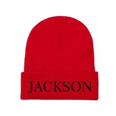 Custom Warm Embroidered Wool Hat - Personalized Name, Multiple Colors Available - Warm Gift For Family, Friends And Kids! - OLESA
