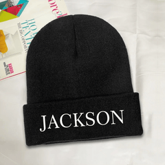 Custom Warm Embroidered Wool Hat - Personalized Name, Multiple Colors Available - Warm Gift For Family, Friends And Kids! - OLESA