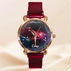 Custom Zodiac Watch Face – Personalized Star Sign Dial – Gift for Star Lovers - OLESA
