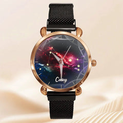 Custom Zodiac Watch Face – Personalized Star Sign Dial – Gift for Star Lovers - OLESA