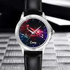 Custom Zodiac Watch Face – Personalized Star Sign Dial – Gift for Star Lovers - OLESA