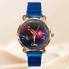 Custom Zodiac Watch Face – Personalized Star Sign Dial – Gift for Star Lovers - OLESA