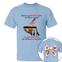Customed Baseball T-Shirt - Personalised Baseball Themed Apparel with Themes,Numbers and Names - Gifts for Family,Children,Baseball Lovers - OLESA