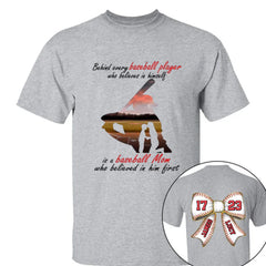 Customed Baseball T-Shirt - Personalised Baseball Themed Apparel with Themes,Numbers and Names - Gifts for Family,Children,Baseball Lovers - OLESA