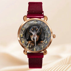 Customised Dog Watch - Dog - themed Watch with Personalised Name and Photo - A Gift For Family,Friend,Dog Lovers,Dog Owners - OLESA