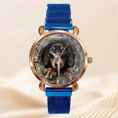 Customised Dog Watch - Dog - themed Watch with Personalised Name and Photo - A Gift For Family,Friend,Dog Lovers,Dog Owners - OLESA