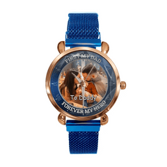 Customizable Photo Dial Decoration - Personalized Nickname - Father's Watch Gift - OLESA