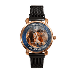 Customizable Photo Dial Decoration - Personalized Nickname - Father's Watch Gift - OLESA