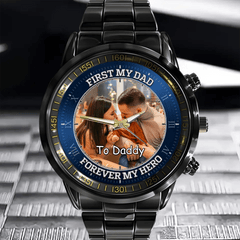Customizable Photo Dial Decoration - Personalized Nickname - Father's Watch Gift - OLESA