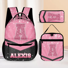 Customized Backpack - Personalized Glitter Monogrammed Name Bags for Kindergarten, Preschool and Elementary School Children - OLESA