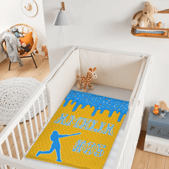 ⚾️Customized Baseball Drip Blanket - Personalized Ice Cream Color - Gift For Baseball Player, Baseball Team - OLESA