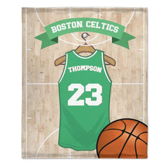 Customized Basketball Scene Blankets - Personalized Team Name,Name and Number Basketball Themed Blanket - A Gift For Basketball Player,Basketball Lover - OLESA
