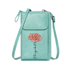 Customized Birthday Flower Crossbody Bag - Personalized Birthday Flower - Excellent Gift Choice - OLESA