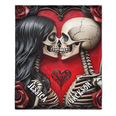 Customized Blankets Filled with Love - Personalized Name Till Death Do Us Part Eternal Love Blanket - A Gift For Boyfriend,Girlfriend,Husband,Wife - OLESA