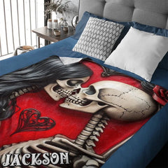 Customized Blankets Filled with Love - Personalized Name Till Death Do Us Part Eternal Love Blanket - A Gift For Boyfriend,Girlfriend,Husband,Wife - OLESA
