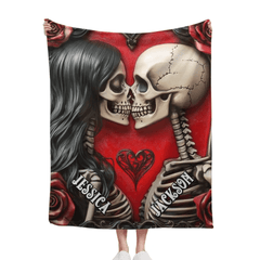 Customized Blankets Filled with Love - Personalized Name Till Death Do Us Part Eternal Love Blanket - A Gift For Boyfriend,Girlfriend,Husband,Wife - OLESA
